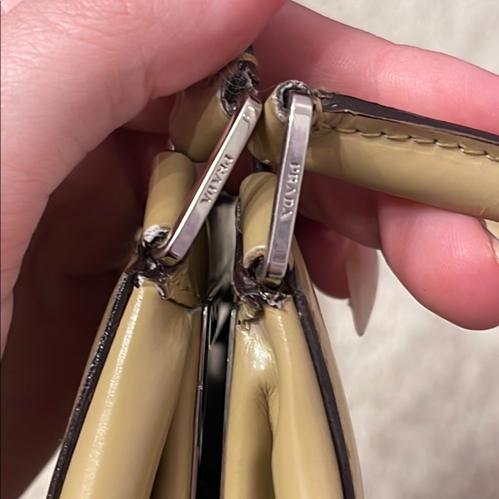Prada Tan and Black Shoulder Bag - Picture 3 of 6